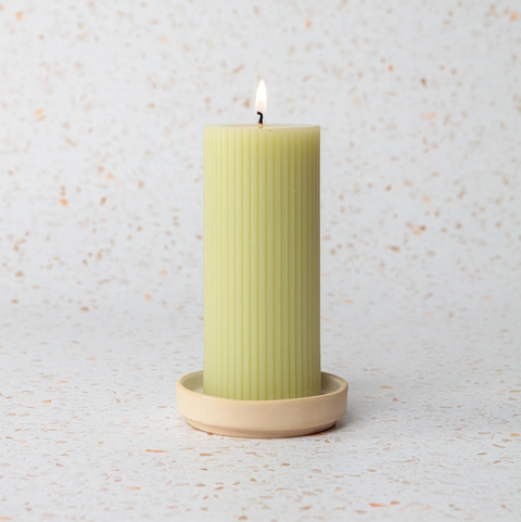 Celio Pillar Candle - Olive